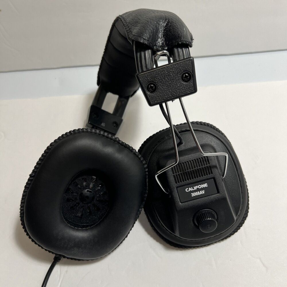 Califone 3068AV Black Switchable Noise Cancelling Over-Ear Stereo Mono Headphone